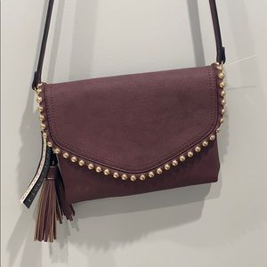 Violet Ray Burgundy Crossbody Bag